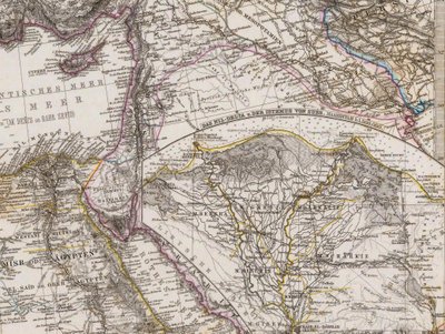 The Mediterranean Sea and North Africa by Adolf Stieler
